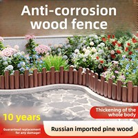Clôture de jardin en bois traité sous pression, design champêtre, pour potager extérieur, verger, bordure de parterre de fleurs