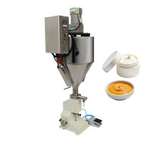 Machine de remplissage manuelle pour liquides / Machine de remplissage d'huile de palme / Machine pneumatique de haute qualité pour le remplissage et le chauffage de crèmes et lotions cosmétiques