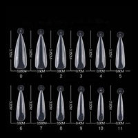 120 pièces/boîte ongles de construction rapide conseils cristal étendu moule à ongles en forme de U ongles acrylique extensions formes