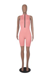 Custom logo Women Summer Designer Jumpsuit <strong>Rompers</strong> Bike <strong>Shorts</strong> Solid One Piece Bodycon Sexy Bodysuits for Women Custom - Product Image 3