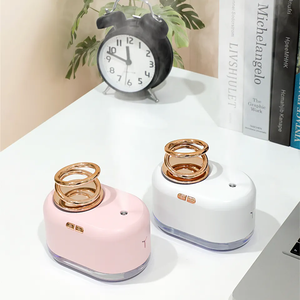2023 nuevo humidificador para el hogar suspendido doble anillo USB Mini aire humidificador portátil atomizador difusor humidificador de niebla fría - Product Image 4