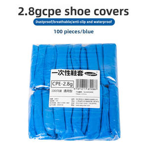 Einweg-Schuhüberzieher aus verdicktem CPE-Kunststoff für den Innenbereich, staubdicht und rutschfest - Product Image 4