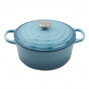 หม้อทำอาหารไก่ฟองดูไม่ติดหม้อเหล็กหล่อเคลือบสำหรับอาหารทะเล - Product Image 6