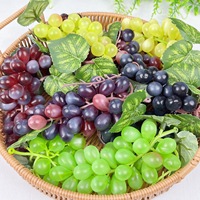 Kunstmatige fruitdruiven Real Touch Plastic decoratieve druiven voor vintage bruiloftsfeestdecoratie