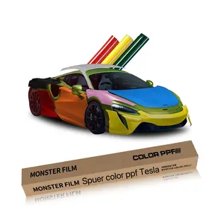 Monster film factory direct TPU TPH anti-scratch self healing tpu 7.5mil 1.52m*15m PPW color ppf paint protection film for cars