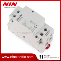Contacteur modulaire domestique NIN BCH8-63 CE certifié CCC, 220V 63A, 2 pôles, aimant AC, 50/60Hz, norme IEC/EN 61095, rail DIN