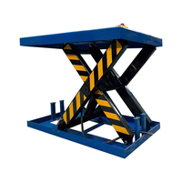 Table élévatrice à ciseaux hydraulique 500kg 1000kg Stationnaire 1m 2m 3m avec valve de maintien de charge pour la sécurité en usine