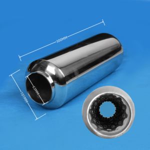 Système d'échappement automobile en acier inoxydable, flux d'air plus élevé, dérive, silencieux Vortex, résonateur pour voitures - Product Image 2