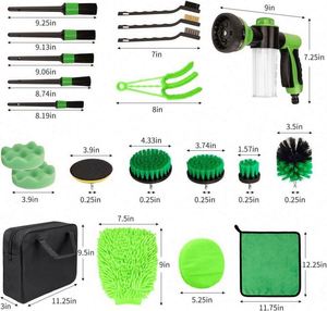 Direct From Manufacturer 21 Sets Premium Nylon Squeegee Style Steel Handle Car Cleaning <b>Brushes</b> for Optimal Performance - Product Image 6