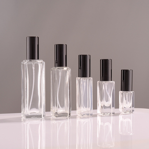 Empty Luxury Crystal Clear Frosted Refillable Glass Perfume Spray Bottles Fine Mist Atomizer <strong>Travel</strong> Cosmetic Fragrance <strong>Container</strong> - Product Image 5