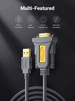 Kabel Adaptor USB ke RS232 UGREEN, Kabel Serial DB9 Male 9 Pin Chipset PL2303, Konverter RS-232 untuk Desktop Laptop