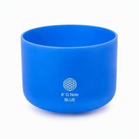 REMA Professional Ensemble de 7 bols chantants en cristal de quartz givré 432 Hz, 6-12 pouces, notes des chakras, pour bain sonore et relaxation profonde, avec support en caoutchouc