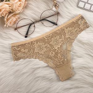 Женские кружевные трусы с нейлоновой отделкой - Product Image 4