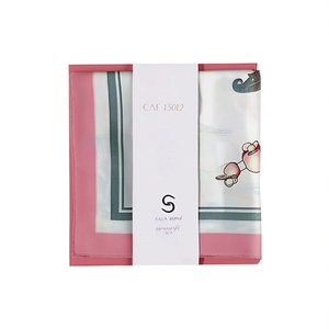 Accessorio di moda, piccola sciarpa quadrata 70x70 cm con stampa, per donna. - Product Image 2