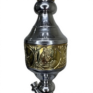 Chicha authentique artisanale Khalil Maamoon - Nucleus en laiton massif, modèle général 1 niveau, 33 pouces (83,82 cm), ensemble complet - Product Image 5