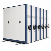 Système de rangement compactable mobile à haute densité, rayonnage mobile mécanique