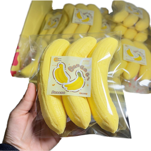 Banana Shape PU Squishy Toy Soft Slow Rising Stress Relief <b>Fidget</b> Tool for Kids Party Favors Factory Direct Wholesale - Product Image 3