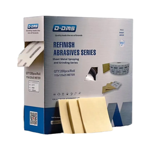 200 buah spons persegi gulungan kertas amplas kering alat gerinda pemoles mobil 200 potongan/kotak - Product Image 1