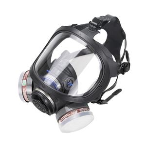 Grosir masker gas air mata beracun <span class=keywords><strong>Respirator</strong></span> oksigen wajah penuh masker Gas amonia dengan tangki oksigen silikon dapat digunakan kembali - Product Image 1