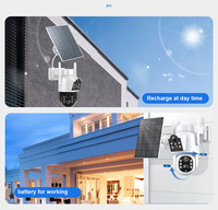 Wireless HD ICSEE WIFI Camera Alarm Motion Outdoor CCTV Solar Security Camera