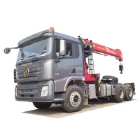 Shacman 6X4 10 ton kamyon kafa vinç traktör monte vinç
