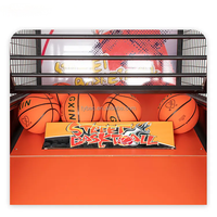 Machine de jeu d'arcade de basket-ball de rue pliable à pièces Machine de tir de basket-ball Machine d'entraînement de basket-ball
