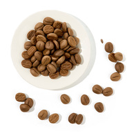 Biscuits en forme de grains de café, biscuits croustillants, saveur thé au lait, collation croustillante, fournisseur en gros de produits à marque privée OEM