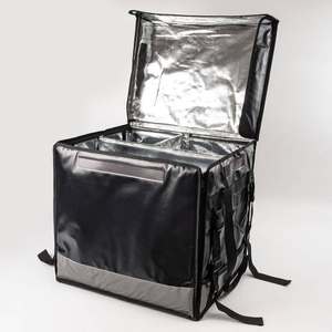 <span class=keywords><strong>Sac</strong></span> à <span class=keywords><strong>dos</strong></span> isotherme extra large en polyester réfléchissant à rayures pour la livraison de nourriture/pizza pour <span class=keywords><strong>Uber</strong></span> Eats - Product Image 1