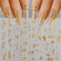 6 pièces/ensemble coloré papillon fleurs ongle autocollant printemps été Floral ongles breloques décalcomanies décoration bricolage manucure accessoires