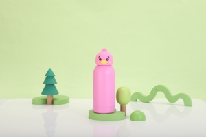 Nouvelle Arrivée en Gros : Gourde Sport Thermos Série Zoo Originale - Bouteille d'Eau à Large Ouverture 350ml 500ml avec Couvercles 3D Mignons - Product Image 6