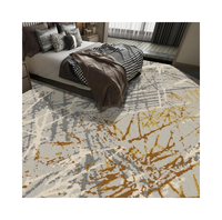 Tapis moderne en laine de haute qualité Akminster, design moderne, tapis de chambre à coucher, vert, respectueux de l'environnement, tapis mural