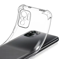 Étui de protection transparent antichoc avec coussin d'air pour Xiaomi Redmi Note 10 10s 13 11 11s 12 12s 12 14 Pro Plus 5G Redmi 10A 14C 12C