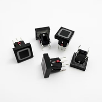 Interrupteur tactile en laiton IP65 6x6 avec LED SMD SMT, interrupteur tactile éclairé avec tension maximale de 24V 1NO pour appareils électroménagers