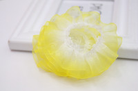 Ruban plissé en dentelle acrylique dégradé de 2,5 cm (1 pouce) fait main pour la confection de jupes de poupées DIY