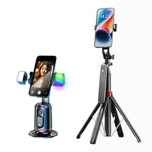 DIKA Nuevo seguimiento Selfie Teléfono móvil Rotación de 360 grados Seguimiento automático Soporte para teléfono de disparo inteligente