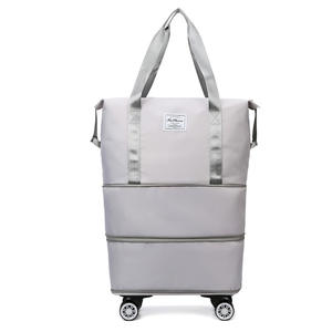 <span class=keywords><strong>Sac</strong></span> de voyage à roulettes grande capacité pour maternité, avec séparation étanche pour articles secs et humides, et <span class=keywords><strong>sac</strong></span> à bagages extensible - Product Image 2