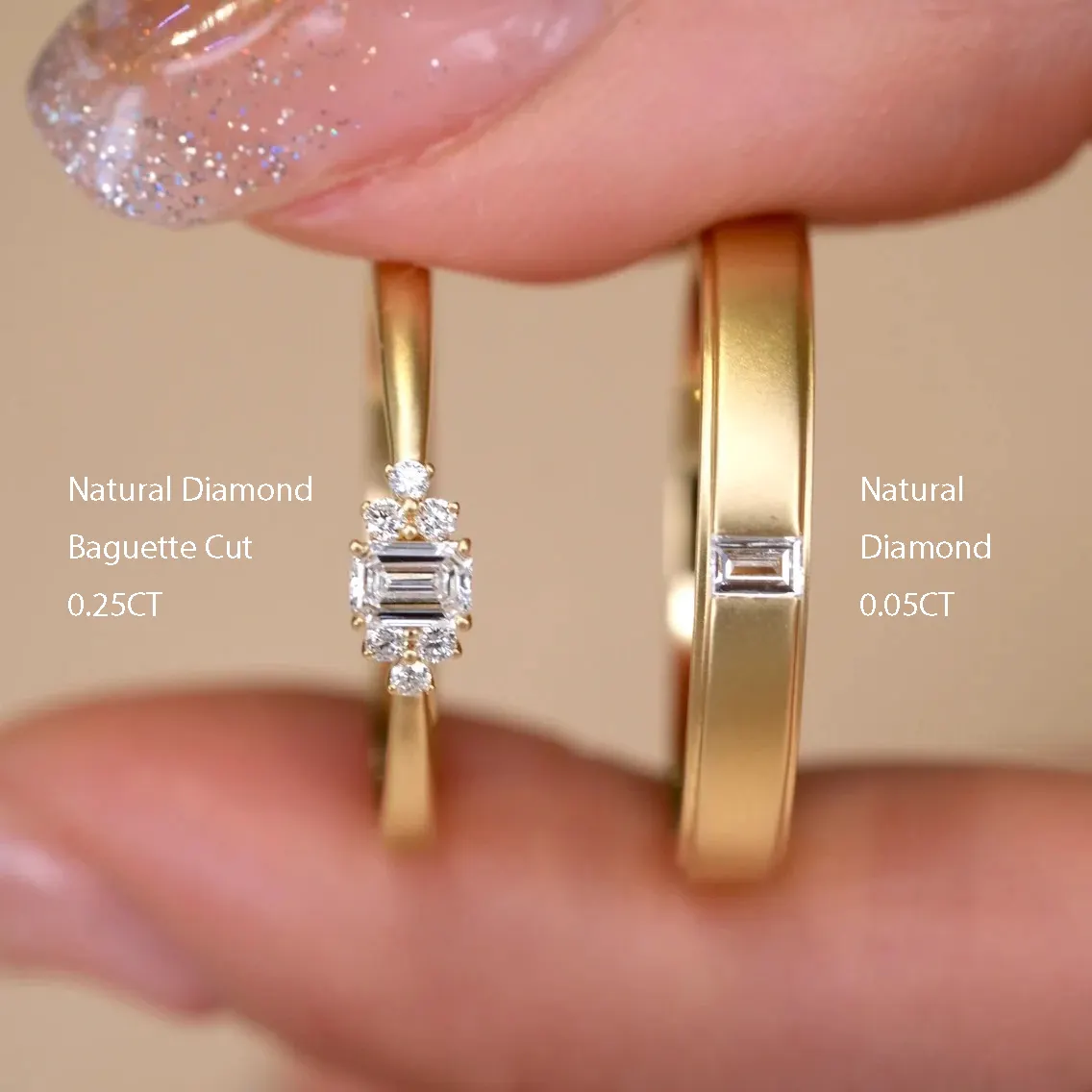 Anel de casamento em ouro real 10K 14K 18K, anel de casamento de moissanite e diamante para homens e mulheres, novidade personalizada, novidade de 2024