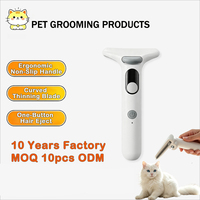 Cepillo y Pulverizador 2 en 1 para Aseo de Mascotas, Autolimpiante, Fácil de Usar, Herramienta para Desenredar y Eliminar el Pelo de Gatos y Perros de Interior