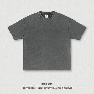 Manufacturer OEM Unisex Oversized Streetwear <b>Vintage</b> T-Shirt Custom DTG Print <b>Tees</b> Heavyweight 100% Cotton Acid Wash Men t Shirt - Product Image 4