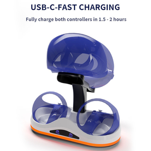 Soporte de estación de carga rápida con luz para <span class=keywords><strong>PS5</strong></span> <span class=keywords><strong>VR2</strong></span> VR <span class=keywords><strong>Gafas</strong></span> Controlador Base de carga - Product Image 2