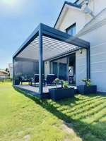 GazeboLeisure 3x4, structure en aluminium, gazebo LED, gazebo extérieur imperméable, pergola
