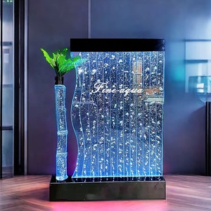 Parete a Bolle d'Acqua in Acrilico a Forma di S con Luci LED a Colori Cangianti, Divisorio per Ambienti - Product Image 3