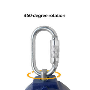 Lanière de sécurité rétractable portable pour travailleur, dispositif anti-chute auto-rétractable, 2m 3m <span class=keywords><strong>5m</strong></span> 6m 10m - Product Image 2