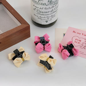 2 Pcs/Set Fashion Sweet Small Bowknot Hair Claws Clips Set Kids Girls Candy Color Mini Hair Crab Clamp Children Hair Accessories - Product Image 5