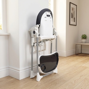 Chaise haute portable en plastique pour bébés, réglable, avec double plateau, durable, pour siège d'alimentation pour bébés - Product Image 4