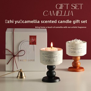 Juego de Velas Aromáticas de Camelia, Semielaboradas, con Logotipo Personalizado, Fragancia Elegante y Duradera; <span class=keywords><strong>para</strong></span> <span class=keywords><strong>Regalos</strong></span> de Cumpleaños/Bodas - Product Image 2