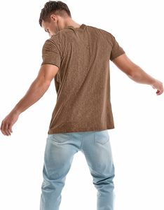 Camisetas de Manga Corta con Cuello Redondo para Hombre, 100% Algodón Ecológico, Impresión de Logotipo Personalizado con Serigrafía, Corte Holgado, 220g, Precio Bajo - Product Image 3