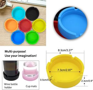 Cendrier en silicone résistant aux hautes températures pour cigarettes, accessoires de fumeur pour l'intérieur ou l'extérieur - Product Image 3
