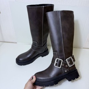 QuiteS sepatu bot gesper sabuk kaki lurus ramping baru musim semi musim dingin sepatu kasual pesta seksi untuk wanita - Product Image 2