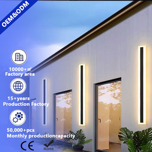 Lumière murale LED solaire décorative pour <span class=keywords><strong>maison</strong></span> et jardin, étanche, à montage mural, avec détecteur de mouvement - Product Image 1